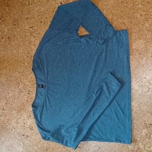 Kyodan Active Heather Blue Longsleeve Crop Top Size L